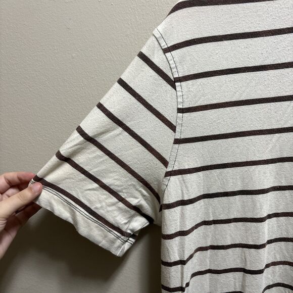 lululemon athletica Black and White Striped Polo Shirt - Picture 3 of 14